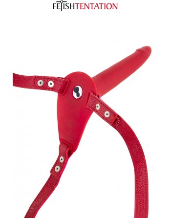 sexy Gode ceinture rouge vibrant Fetish Tentation