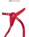 sexy Gode ceinture rouge vibrant Fetish Tentation