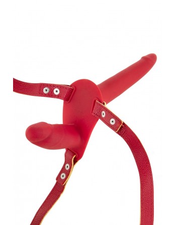 sexy Double gode ceinture rouge - Fetish Tentation