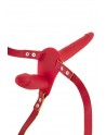 sexy Double gode ceinture rouge - Fetish Tentation