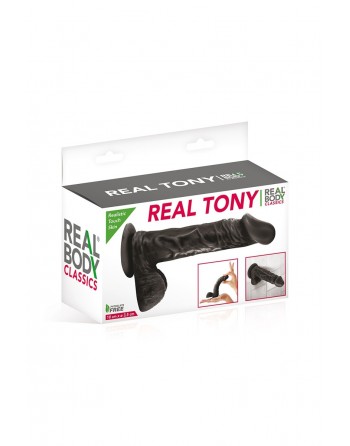 sexy Gode réaliste 18 cm - Real Tony Noir