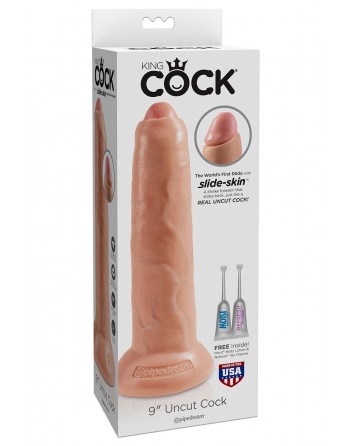 sexy Gode 23,5 cm avec prépuce - King Cock