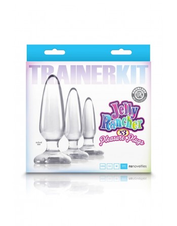 sexy Kit d'entrainement anal Jelly Rancher Transparent