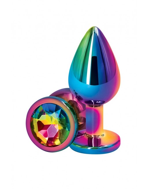 sexy Plug anal aluminium mulitcolore M - Rear Assets