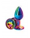 sexy Plug anal aluminium multicolore S - Rear Assets