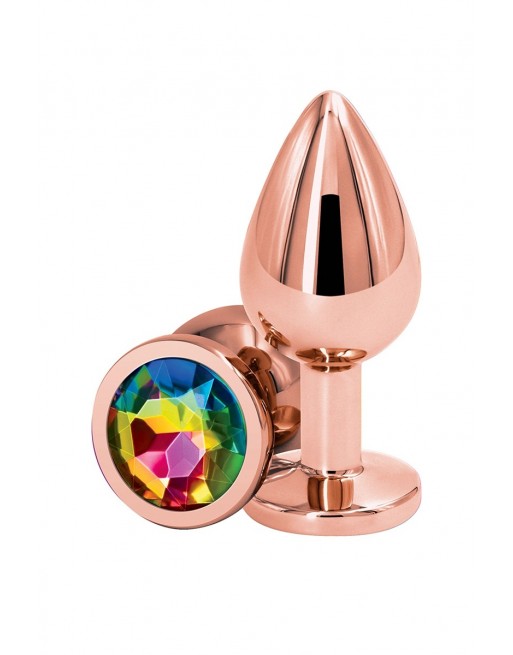 sexy Plug anal aluminium rose gold M - Rear Assets