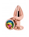 sexy Plug anal aluminium rose gold M - Rear Assets