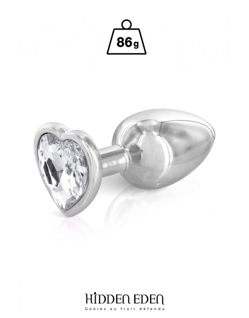 sexy Plug bijou coeur aluminium M - Hidden Eden