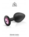 Plug bijou silicone noir M