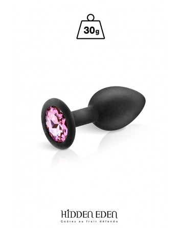 Plug bijou silicone noir S