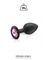 Plug bijou silicone noir S