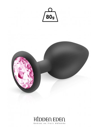 Plug bijou silicone noir L