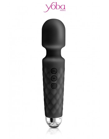 sexy Vibro Love Wand rechargeable noir - Yoba