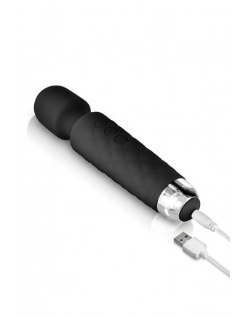 sexy Vibro Love Wand rechargeable noir - Yoba