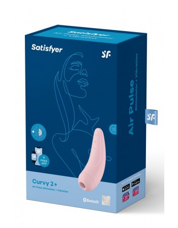sexy Stimulateur connecté Curvy 2 rose - Satisfyer