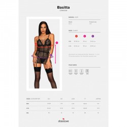 sexy Basitta Nuisette  string - Noir