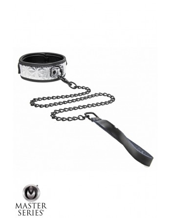 sexy Collier argenté avec laisse - Master Series