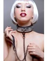 sexy Collier argenté avec laisse - Master Series