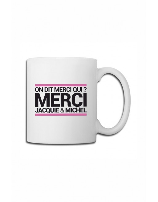 sexy Mug blanc JM - On dit merci qui ?