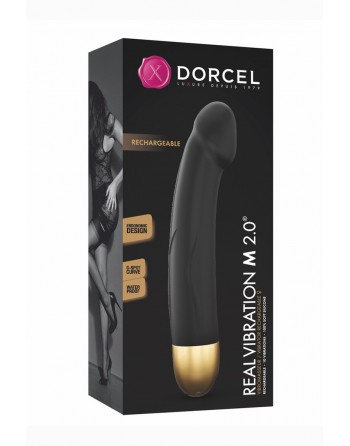 sexy Vibro rechargeable Real Vibration gold M 2.0 - Dorcel