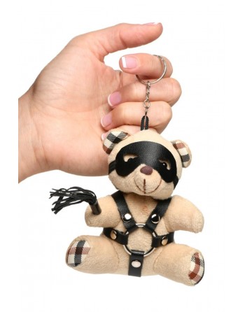 sexy Porte-clés Teddy Bear BDSM avec martinet