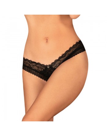 sexy Medilla string ouvert - Noir