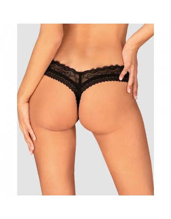 sexy Medilla string ouvert - Noir