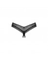 sexy Medilla string ouvert - Noir