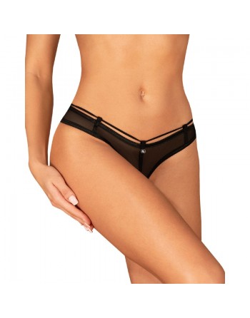 sexy Roxelia string ouvert - Noir