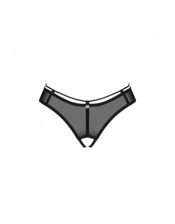 sexy Roxelia string ouvert - Noir