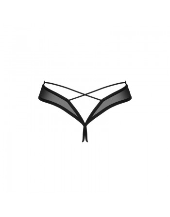 sexy Roxelia string ouvert - Noir