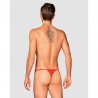 sexy Obsessiver String Homme rouge