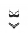 sexy Serafia ensemble ouvert - Noir