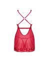 sexy Lacelove babydoll et String - Rouge
