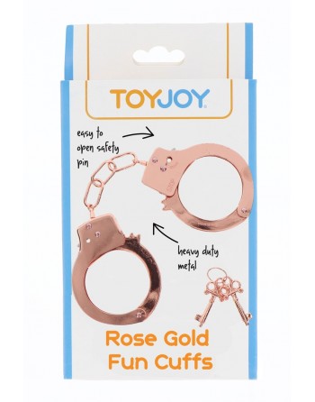 sexy Menottes métal rose gold - Toy Joy