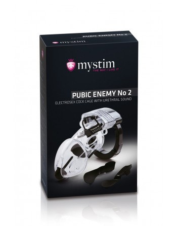 sexy Cage pénis électro-stimulation Pubic Enemy N°2 - Mystim