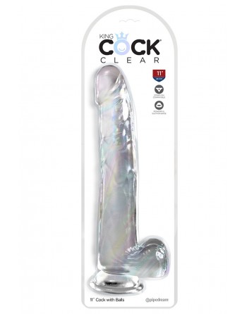 sexy Gode XXL  30,5 x 5,1 cm Clear - King Cock