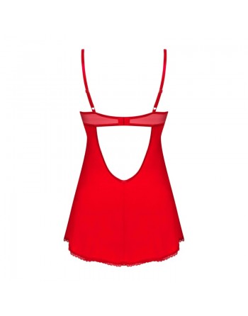 Ingridia nuisette et string - Rouge