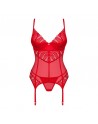 Ingridia corset et string - Rouge