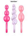 Set de 3 plugs colorés Booty Call - Satisfyer