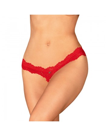 Amor Cherris string ouvert - Rouge