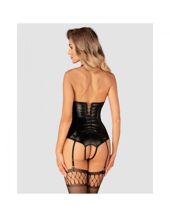 Viranes corset et string - Noir