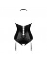 Viranes corset et string - Noir