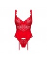 Amor Cherris guêpière et string - Rouge