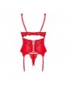 Amor Cherris guêpière et string - Rouge