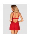 Chilisa babydoll et string - Rouge