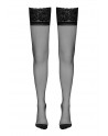 Bas autofixants couture noir 1 - Cotelli Legwear