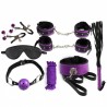 sexy Secret Bondage : Ensemble BDSM 8 pcs 6197 - Noir et Violet