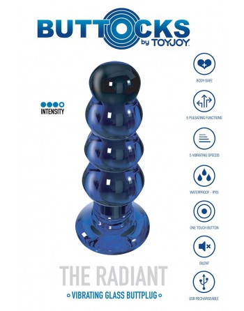 Plug vibrant en verre The Radiant