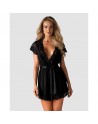 Peignoir sexy glamour noir